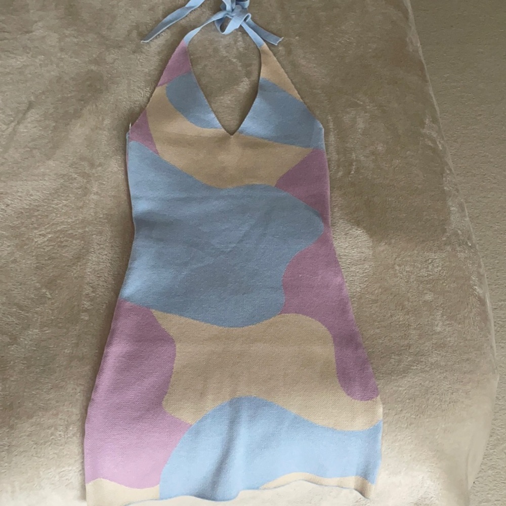 Halter fitted sweater dress - ONLY WORN ONCE!